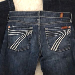 Seven 7FAM Dojo Wide Flare Jeans 27 x30” 10” Leg
